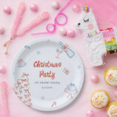 Whimsical Hand Drawn Oh, was Spaß Weihnachten Part Pappteller (Party)