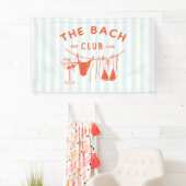 Whimsical Hand Drawn Orange Cocktail Bachelorette Banner (Insitu)