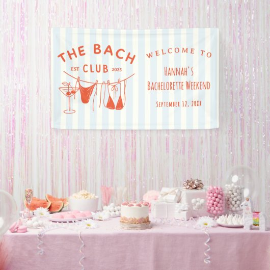 Whimsical Hand Drawn Orange Cocktail Banner (Party)