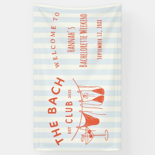 Whimsical Hand Drawn Orange Cocktail Banner (Vertikal)