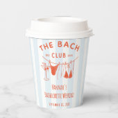 Whimsical Hand Drawn Orange Cocktail Pappbecher (Rückseite)