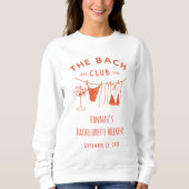 Whimsical Hand Drawn Orange Cocktail Sweatshirt (Vorderseite)