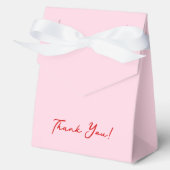 Whimsical Hand Drawn Pink & Red Wedding Geschenkschachtel (Vorderseite)