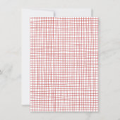 Whimsical Hand Drawn Pizza & Wine Brautparty Einladung (Rückseite)