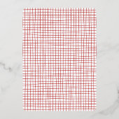 Whimsical Hand Drawn Pizza & Wine Brautparty Folieneinladung (Rückseite)