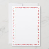 Whimsical Hand Drawn Pizza Wine Couples Dusche Einladung (Rückseite)