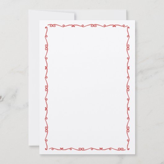 Whimsical Hand Drawn Pizza Wine Couples Dusche Einladung (Rückseite)