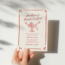 Whimsical Hand Drawn Red Bachelorette
