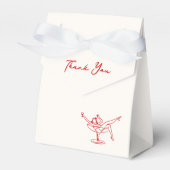 Whimsical Hand Drawn Red Bachelorette Geschenkschachtel (Vorderseite)