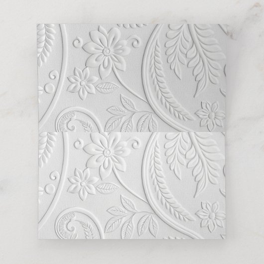 Whimsical Hand Drawn Script Wedding Guest Platzkarte (Innenseite Aufgefaltet)