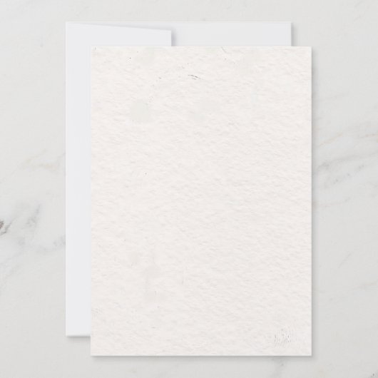 Whimsical Hand Drawn Seafood Hochzeit Einladung (Rückseite)