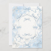 Whimsical Hand Drawn Tea Baby Shower Einladung (Rückseite)