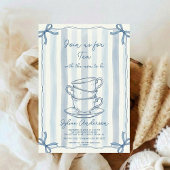 Whimsical Hand Drawn Tea Baby Shower Einladung