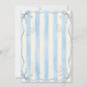 Whimsical Hand Drawn Tea Baby Shower Einladung (Rückseite)