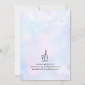 Whimsical Hand Drawn Wedding speichern das Datum Einladung (Rückseite)