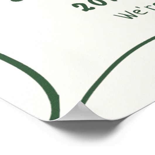 Whimsical Hand Drawn Wedding Willkommenszeichen Poster (Ecke)