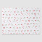 Whimsical Hand Draws Red & Green Weihnachten Seidenpapier (Vorderseite)