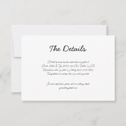 Whimsical Hand Gezeichnet Cake Wedding RSVP Card Karte (Vorderseite)