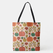 Whimsical Hand Gezeichnet Fall Halloween Pumpkin Tasche (Vorderseite)