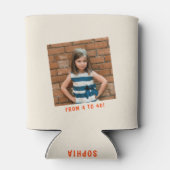 Whimsical Hand Gezeichnet Illustrationen 40. Gebur Dosenkühler (Rückseite)