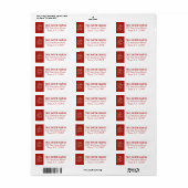 Whimsical Hand Gezeichnet Typografie Red Checkered (Vorne)