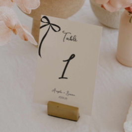 Whimsical Hand gezeichnete Bow-Hochzeitsstiftung T