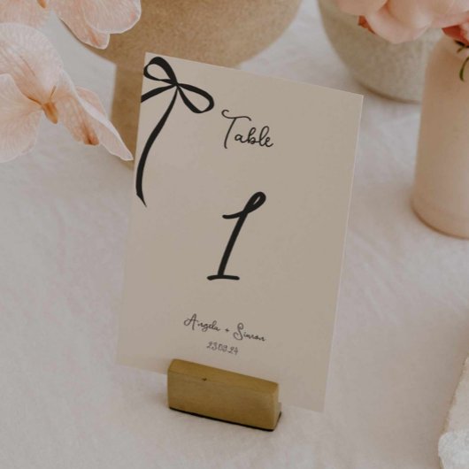 Whimsical Hand gezeichnete Bow-Hochzeitsstiftung T