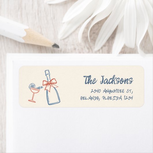 Whimsical Hand gezeichnete Weihnachtsfeiertage Rüc (Insitu)