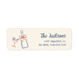 Whimsical Hand gezeichnete Weihnachtsfeiertage Rüc