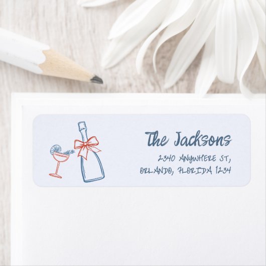 Whimsical Hand gezeichnete Weihnachtsfeiertage Rüc (Insitu)