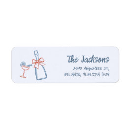 Whimsical Hand gezeichnete Weihnachtsfeiertage Rüc