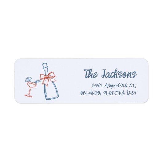 Whimsical Hand gezeichnete Weihnachtsfeiertage Rüc (Vorne)