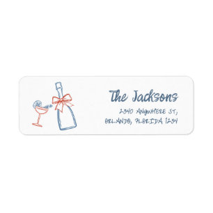 Whimsical Hand gezeichnete Weihnachtsfeiertage Rüc