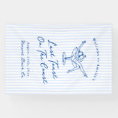 Whimsical Hand gezogen Blue Letzten Toast an der K Banner (Horizontal)