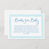 Whimsical Handgeschriebene Blue Books für Baby Begleitkarte (Vorne/Hinten)