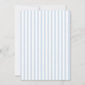 Whimsical handgeschriebene Blue French Wedding Einladung (Rückseite)