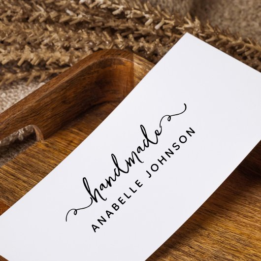 Whimsical Handgeschriebener Individuelle Name Hobb Permastempel