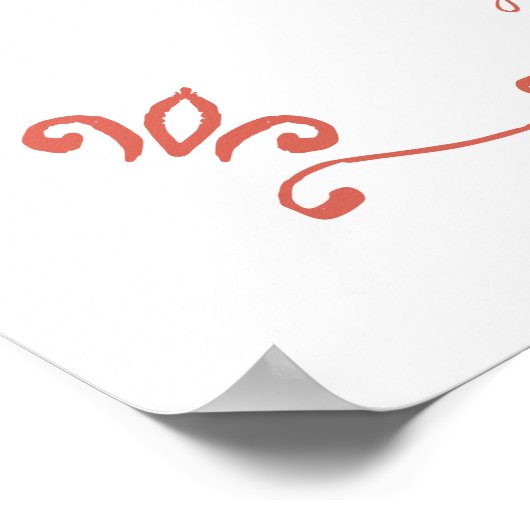 Whimsical Handgeschriebenes Illustriertes Babydusc Poster (Ecke)