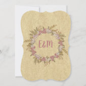 Whimsical handgezeichnet Hochzeit rustikale Hunde  Einladung (Rückseite)