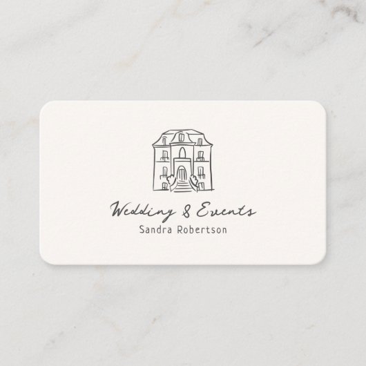 Whimsical, handgezeichnet, illustriert visitenkarte (Vorderseite)