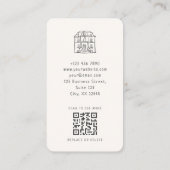 Whimsical, handgezeichnet, illustriert visitenkarte (Rückseite)