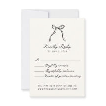 Whimsical, handgezeichnete Hochzeit Rsvp