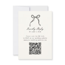 Whimsical, handgezeichnete Hochzeitsstift QR-UAwg