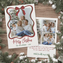 Whimsical handgezeichnetes Foto Frohe Weihnachten