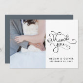 Whimsical handschriftlich Danke für Ihr Hochzeitss (Vorne/Hinten)