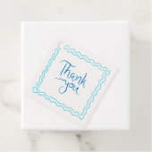 Whimsical Handwriting Blue Vielen Dank Geschenkanhänger (Beispiel)