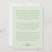 Whimsical Handwriting Good Tidings Weihnachten (Rückseite)