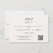 Whimsical Handwriting RSVP Karte (Vorderseite)