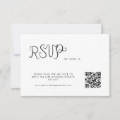 Whimsical Handwriting RSVP Karte (Vorderseite)