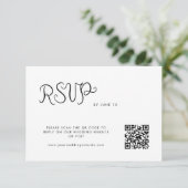 Whimsical Handwriting RSVP Karte (Stehend Vorderseite)